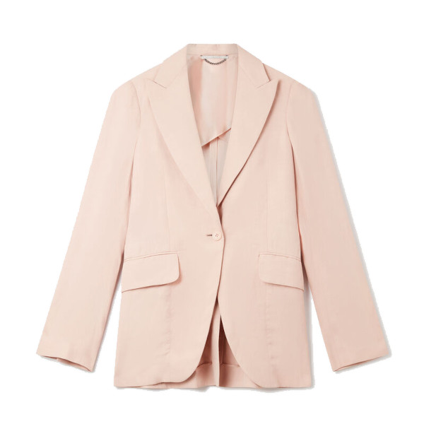 FLUID LINEN SINGLE-BREASTED BLAZER