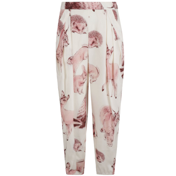 ANIMAL PRINT HIGH WAISTED TROUSERS
