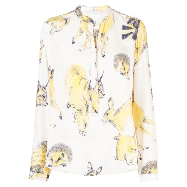 REWILD FAUNA SATIN PRINT SHIRT