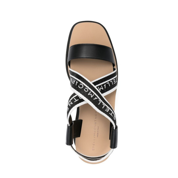 【Stella McCartney】Sneakelyse strype webbing ★関税送料込み Stella McCartney Sneak-Elyse Sneakers | Black | FARFETCH