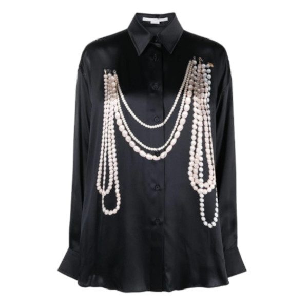 PEARL PRINT SILK SHIRT