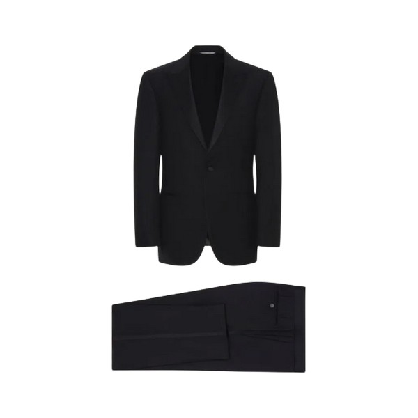 WOOL TUXEDO WITH PEAK LAPELS