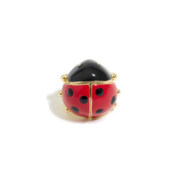 GOLDEN LADYBUG RING Trans Fashion