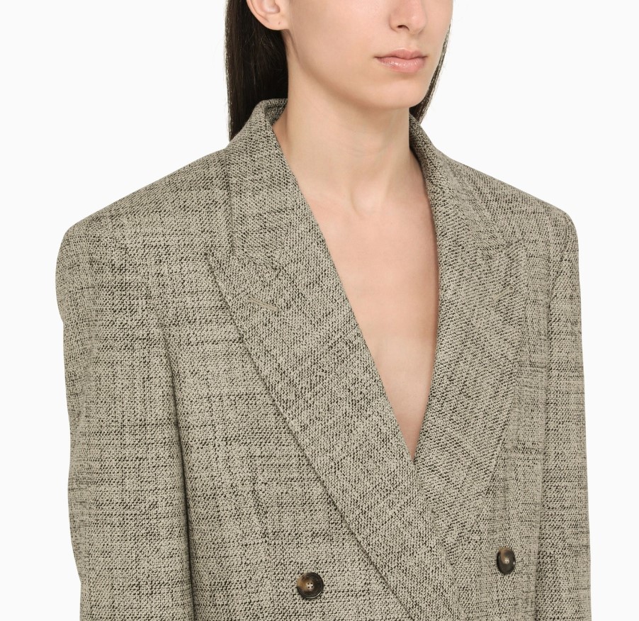 CROPPED OVERSIZED JACKET - BEIGE 04