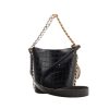 FAUX LEATHER BUCKET BAG - BLACK 03