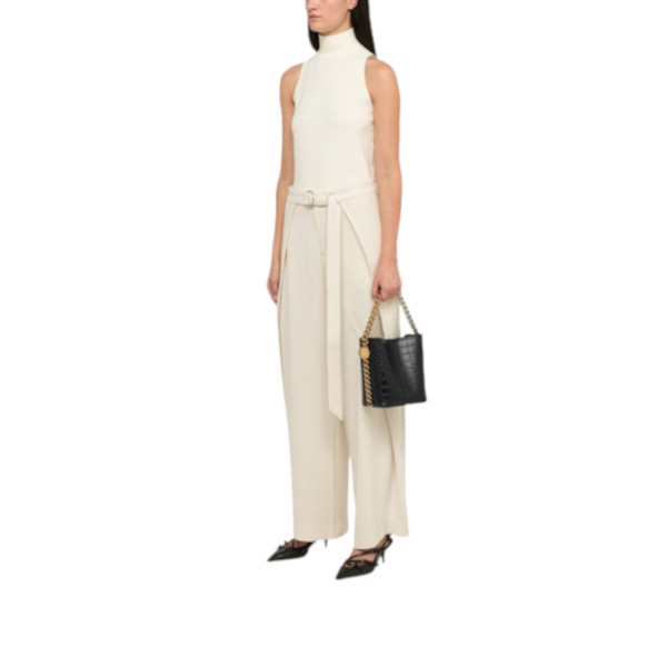 FAUX LEATHER BUCKET BAG - BLACK 06