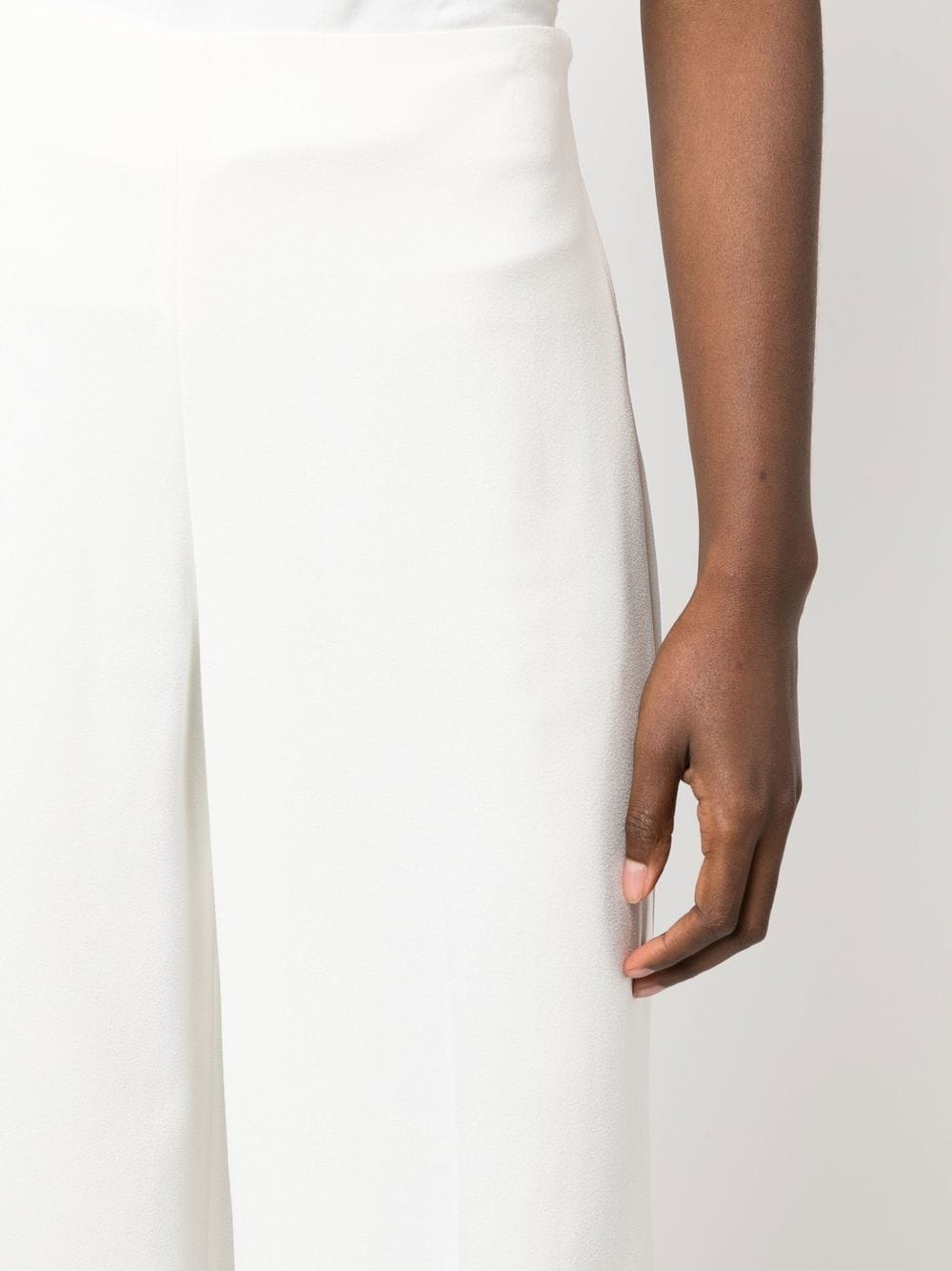 HIGH WAIST FLARE TROUSERS - CREAM 05