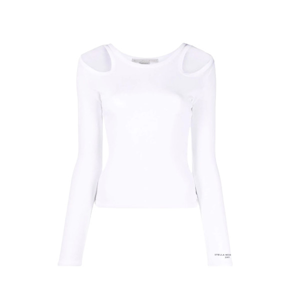 REFIBRA RIB LONG SLEEVE TOP LOGO PRINT