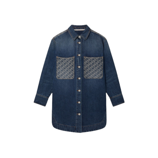 WAVE VINTAGE WASH DENIM SHIRT S
