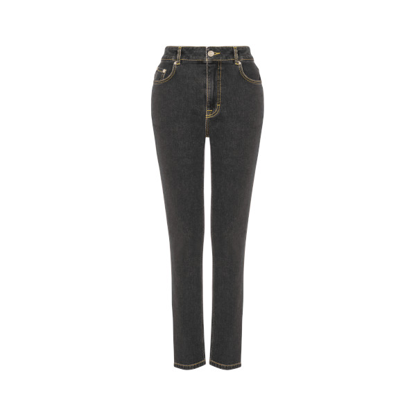 STRETCH DENIM SLIM TROUSERS