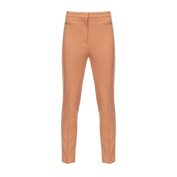 SLIM-FIT TECHNICAL FABRIC TROUSERS