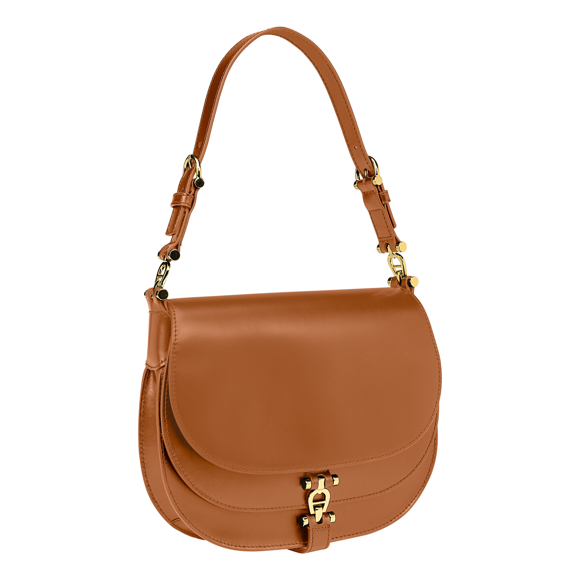 DELIA SHOULDER BAG S - COGNAC 02