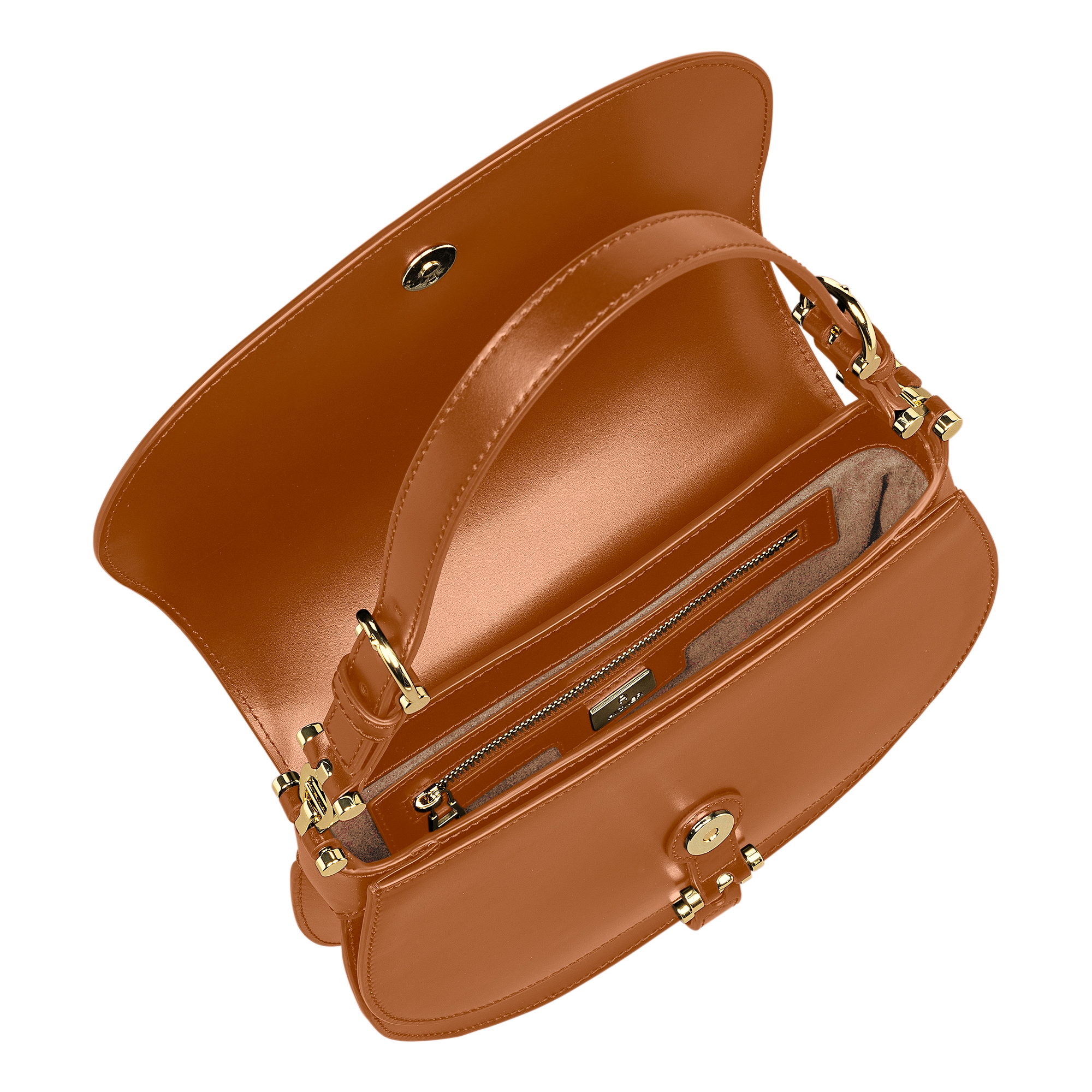 DELIA SHOULDER BAG S - COGNAC 03