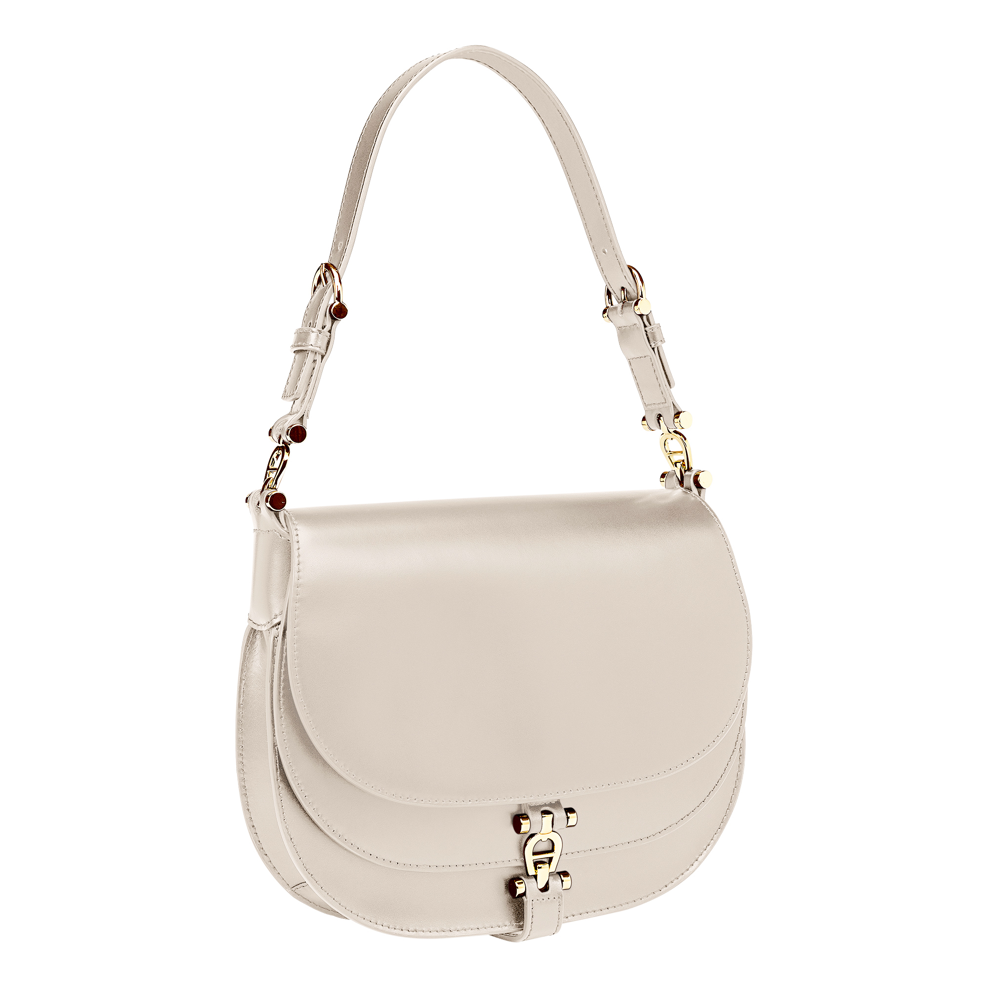 DELIA SHOULDER BAG S - PEARL WHITE 02