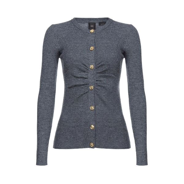 FIT RIBBED CARDIGAN