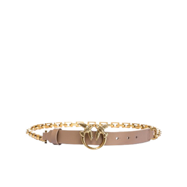 LOVE BIRDS THIN BELT WITH 2CM CHAIN