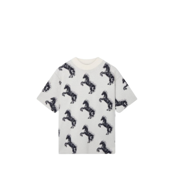 PIXEL HORSE JACQUARD T-SHIRT