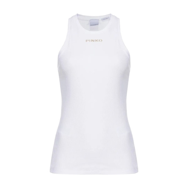 RIBBED TOP WITH LOGO