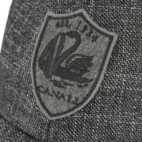 WATERPROOF BASEBALL CAP IN WOOL - 90TH ANNIVERSARY - DARK GREY 05