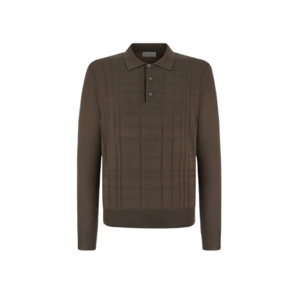 WOOL POLO SHIRT - GREY 01