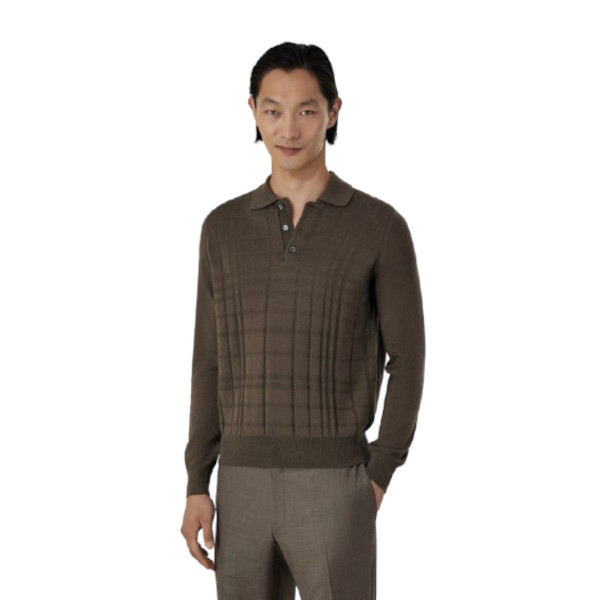 WOOL POLO SHIRT - GREY 02