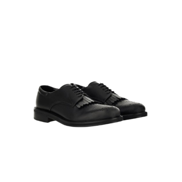 BUFFED CALFSKIN DERBY SHOES